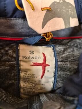 NWT Relwen Windzip Jacket Quilted Jacket Men's S Navy (1275)